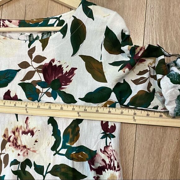 Floral Printed Longline Tunic Womens Size Small - Picture 6 of 7